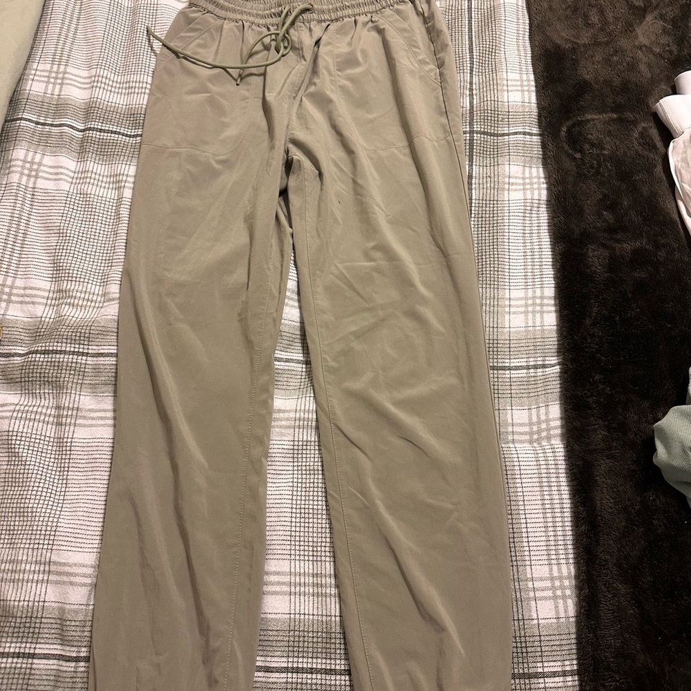 TNA light green athletic joggers